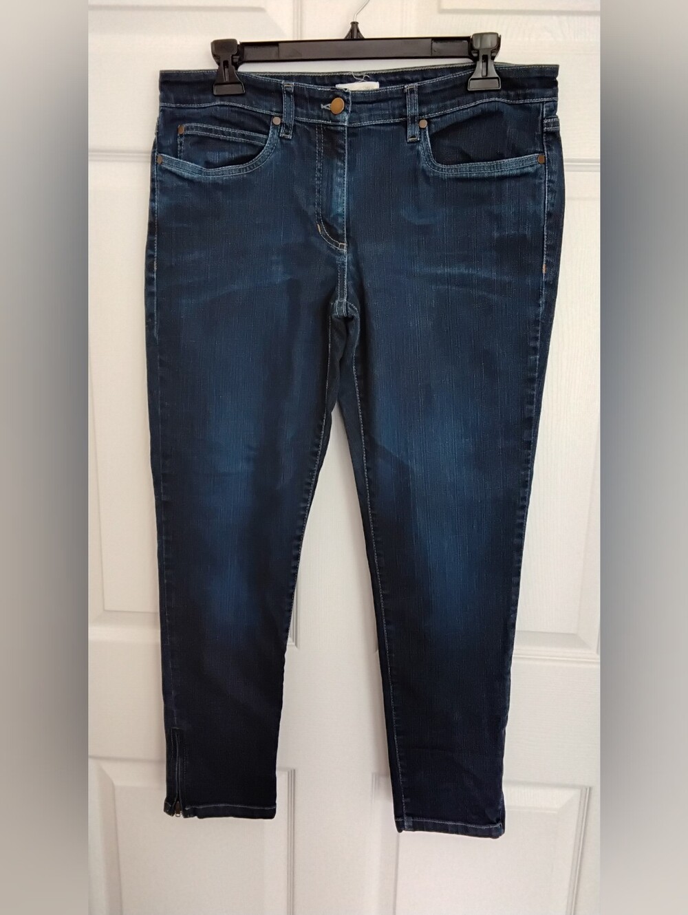 Eileen Fisher Womens Dark Blue Jeans